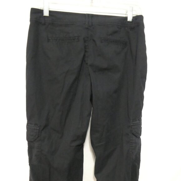 KHAKIS | size 4 | Casual Black Cotton Cargo Pants - Picture 12 of 16